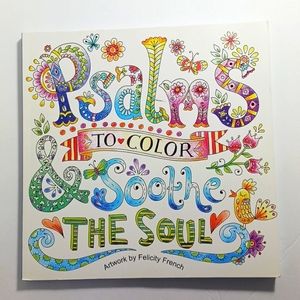 Psalms to Color & Soothe the Soul Adult Coloring Book (NEW)